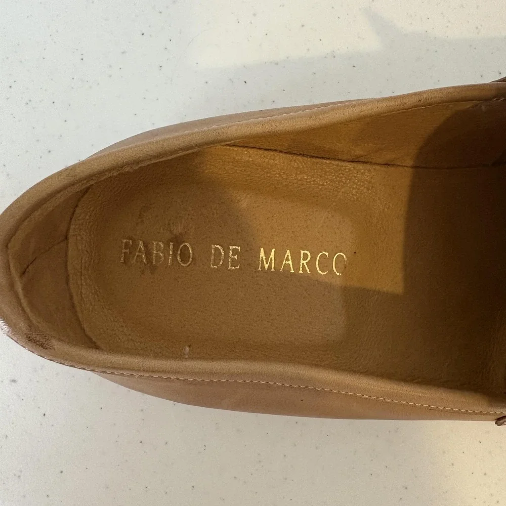 Fabio‎ De Marco Shoes Mens Size 43 Leather Loafers Made in Italy Dress Classic